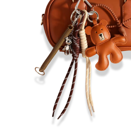 Teddy luxe bag charm / keychain