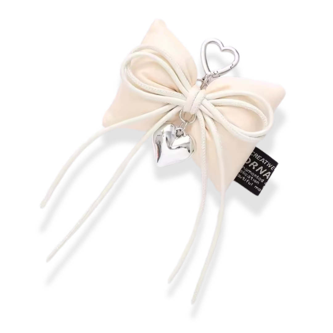 Cushion bow bag charm / keychain