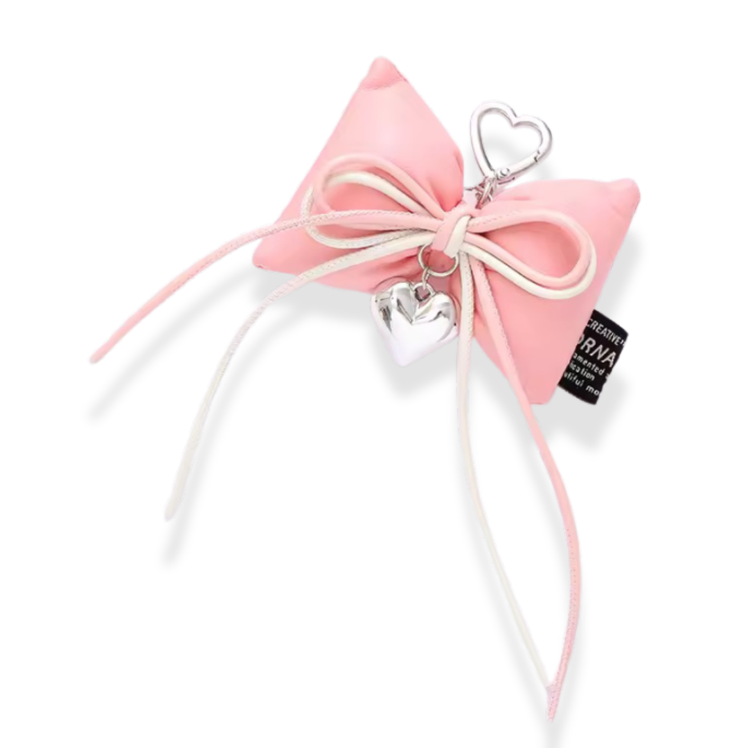 Cushion bow bag charm / keychain